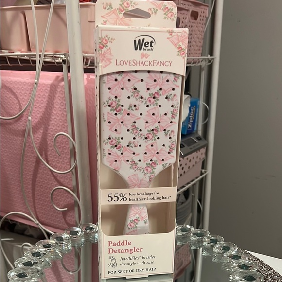 LoveShackFancy Other - LoveShackFancy Wet Brush Pink Floral Paddle Detangler-Rosa Beaux